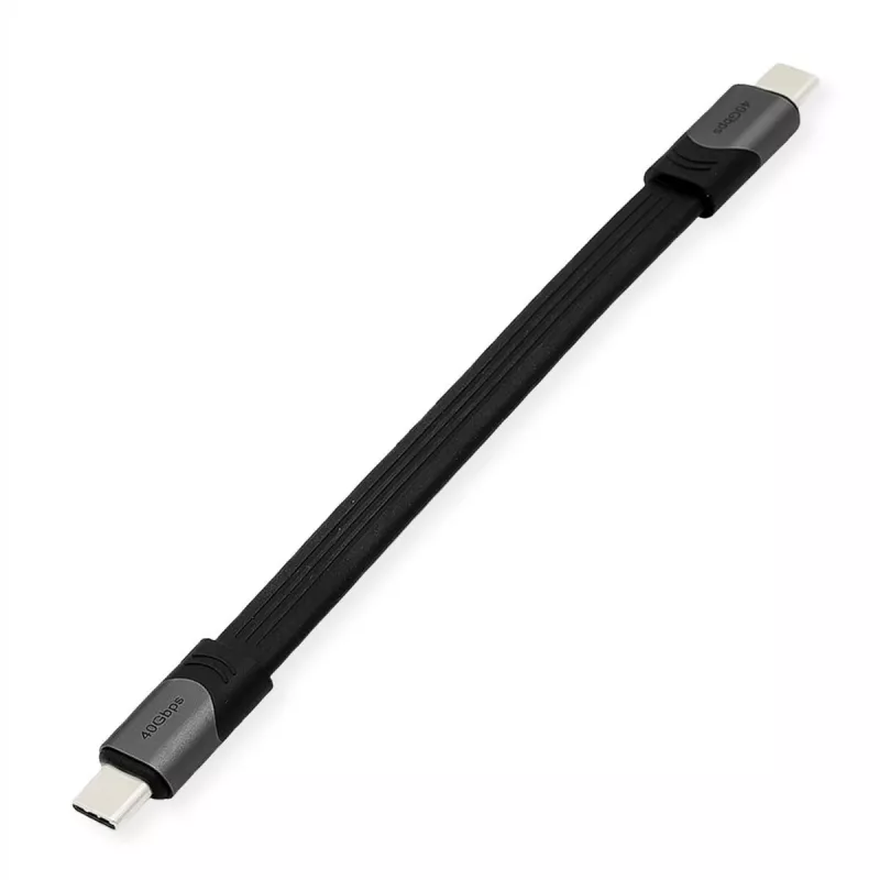 USB laidas ROLINE 11029078 USB4 Gen 3x2 0,15 m USB C juodas