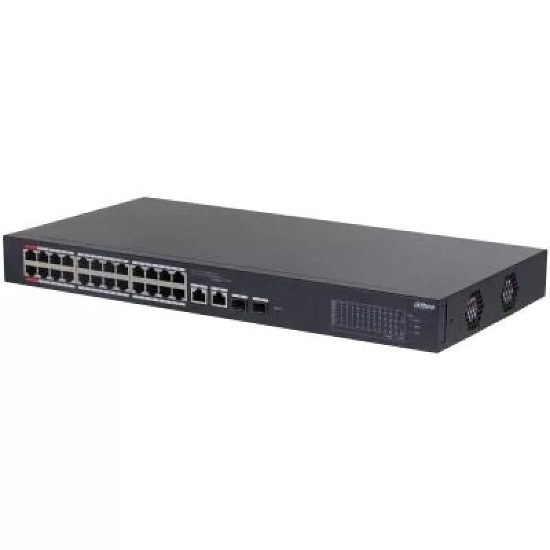 Dahua Technology DH-CS4226-24ET-240 tinklo komutatorius valdomas L2 Gigabit Ethernet (10/100/1000) Power over Ethernet (PoE) juodas