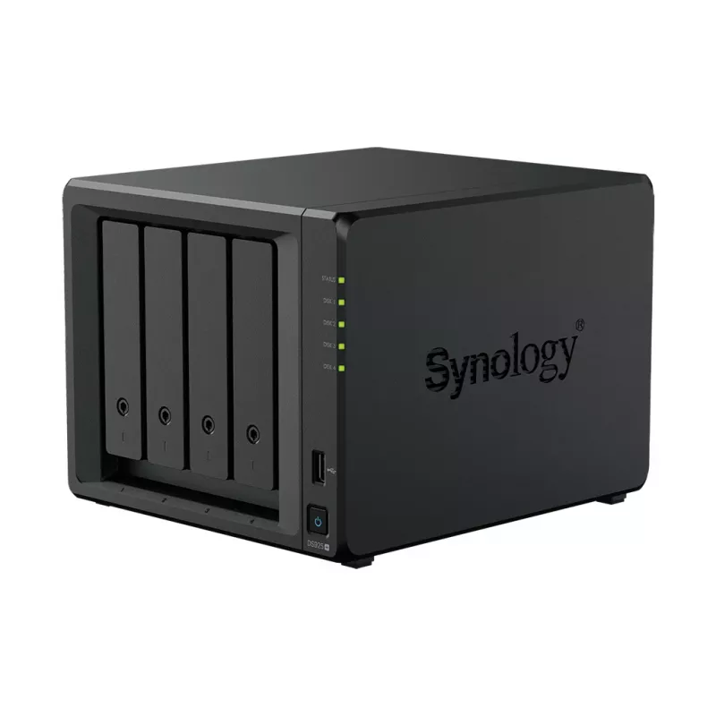 Synology DiskStation DS925+ NAS/saugyklos serveris Ryzen Embedded V1500B 4 GB DDR4 0 TB Juoda