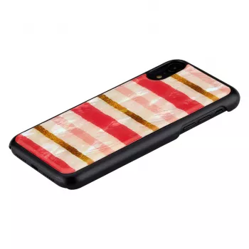 Išmaniojo telefono dėklas iKins, skirtas iPhone XR — trumpas „pyrago“ dizainas, juodas