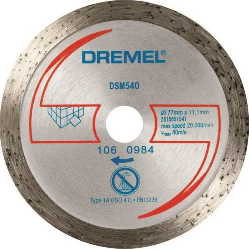 Pjovimo diskas Dremel DSM540 77 mm, deimantinis, sausam kietų medžiagų pjovimui