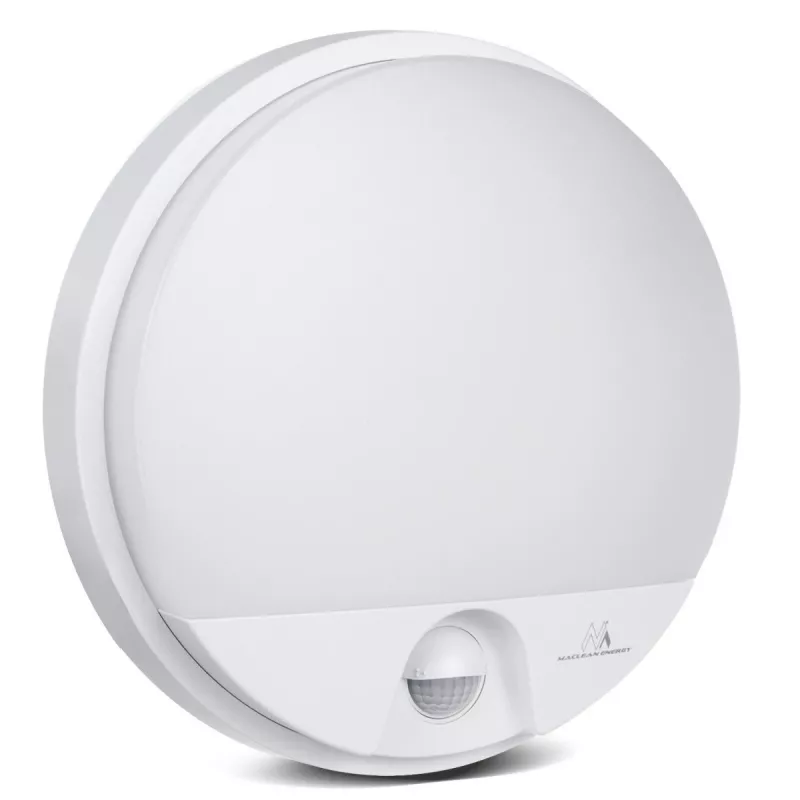 LED lempa MACLEAN MCE291W su IR judesio jutikliu, 10W, 3000K