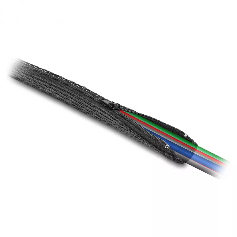 DeLOCK Pintas apvalkalas su užtrauktuku, atsparus karščiui 5 m x 50 mm juodas