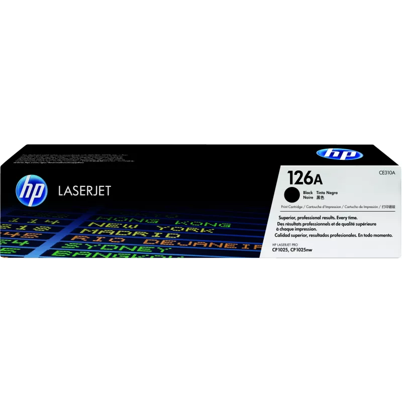 HP 126A Original LaserJet juodas kasečių toneris, 1200 puslapių, juoda, 1 vnt.