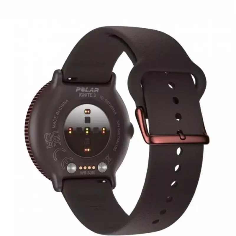 Polar Ignite 3 Titanium Brown Leather M/L
