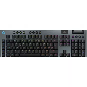 „Logitech G G915 X LIGHTSPEED“ klaviatūra, skirta žaidimams, USB, RF belaidė, „Bluetooth“, AZERTY, prancūziška, juoda