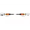 DeLOCK - HDMI kabelis - HDMI (M) į HDMI (M) - 50 cm - triguba izoliacija - juoda, auksinė - 8K palaikymas