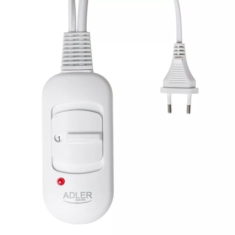 Elektrinis šildomasis įklotas Adler AD 7444, 80 W, 2 šilumos lygiai, skalbtinas, nuotolinis valdymas, rožinis