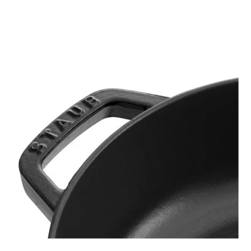 Saute Pan ZWILLING STAUB BRAISERS apvali 28 cm, juoda, dugno Ø 22.2 cm