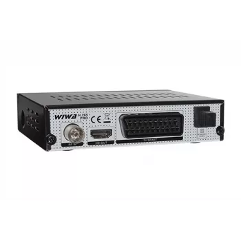 Skaitmeninis antžeminės HD televizijos imtuvas WIWA H.265 PRO DVB-T/DVB-T2 — Full HD, H.265, HDMI, SCART, USB, įrašymas