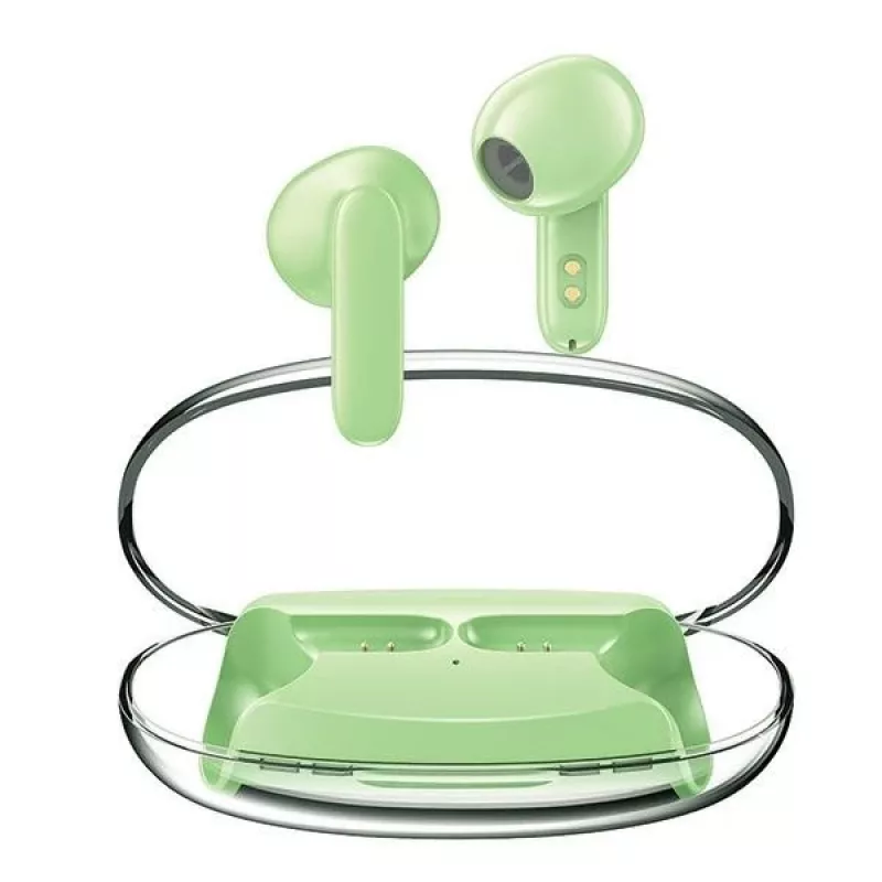 Bluetooth ausinės Awei T85 ENC TWS žalios