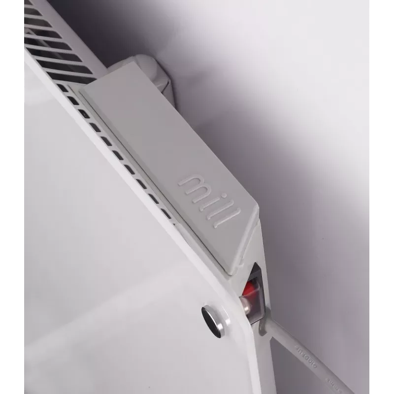 Mill | Heater MB800L DN Glass | Skydinis šildytuvas | 800 W | Galios lygių skaičius 1 | Tinka patalpoms iki 10-14 m² | Balta | IPX4
