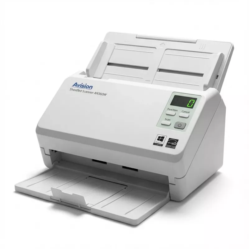 Avision AN360W - Dokumentų skaitytuvas - Dvipusis - 242 x 356 mm - 600 dpi - iki 60 pusl./min. (nespalvotai) / iki 60 pusl./min. (spalvotai) - automatinis dokumentų tiektuvas (100 lapų) - iki