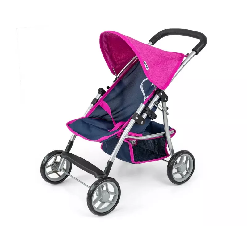 Milly Mally Natalie Prestige Navy lėlių vežimėlis