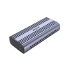 SSD korpusas Unitek SolidForce Reefer pilkas — M.2 NVMe PCIe, USB‑C 10 Gbit/s, aliuminis, 1 diskas