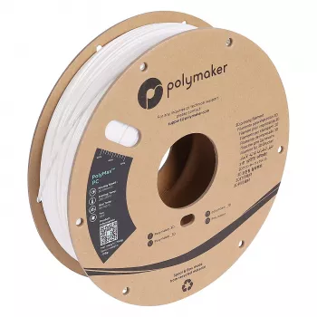 3D filamentas POLYMAKER POLYMAX PC 1,75 mm Baltas 3 kg