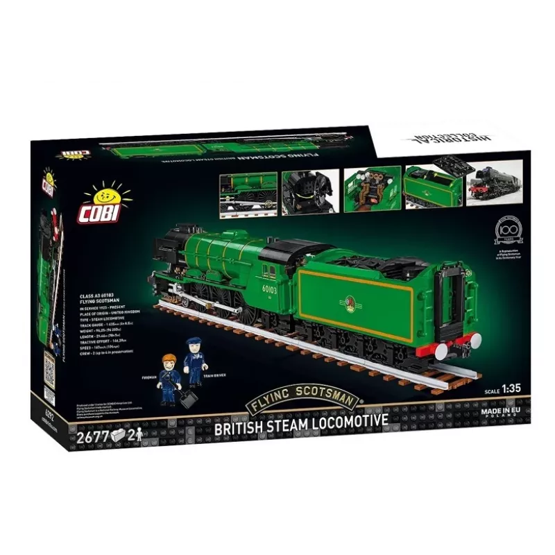 Cobi Building Blocks Train Flying Scotsman modelis COBI-6292 1:48 mastelio, konstruktorius