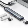 USB šakotuvas QOLTEC 53793 — USB 3.0 įvestis, 3× USB 2.0 prievadai