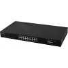 PULSAR SF116 tinklo komutatorius valdomas Fast Ethernet (10/100) Maitinimas per Ethernet (PoE) 1U juodas