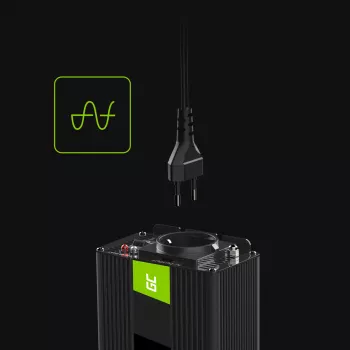 GREEN CELL Automobilinis galios keitiklis 12V į 230V 150W/300W gryna sinusoidė