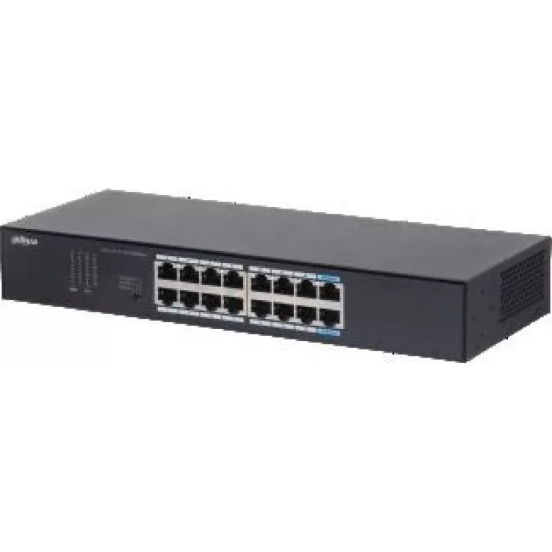 Dahua Technology S3016-16GT tinklo komutatorius Nevaldomas L2 Gigabit Ethernet (10/100/1000) Stalinis/Sieninis Juodas