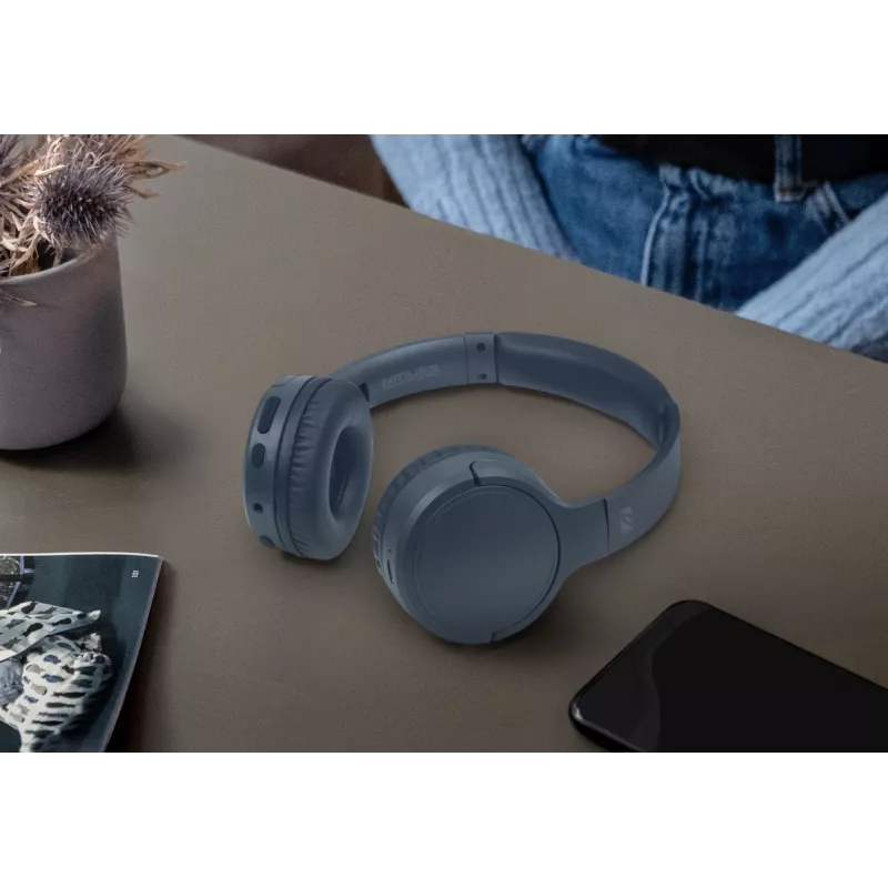 Muse M-272 BTB ausinės/ausinės su mikrofonu Belaidės galvos juosta Muzika USB Type-C Mėlyna