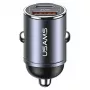 Automobilinis kroviklis usams C38 30W — 1x USB-A + 1x USB-C greitas įkrovimas