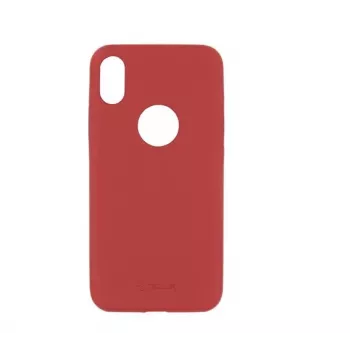 Telefono dėklas Tellur Cover Slim, skirtas iPhone X/XS — dirbtinė oda, raudonas