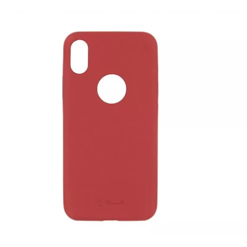 Telefono dėklas Tellur Cover Slim, skirtas iPhone X/XS — dirbtinė oda, raudonas