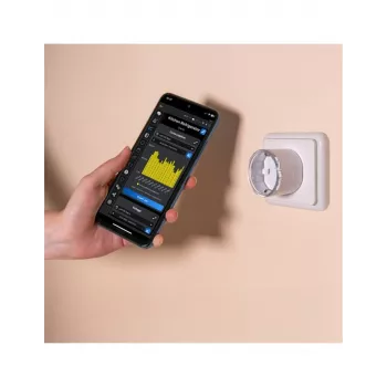 Išmanusis lizdas Shelly Plug S Gen3 — „Wi‑Fi“ išmanusis lizdas su energijos stebėjimu, F tipas, 110–230 V, 2500 W, baltas