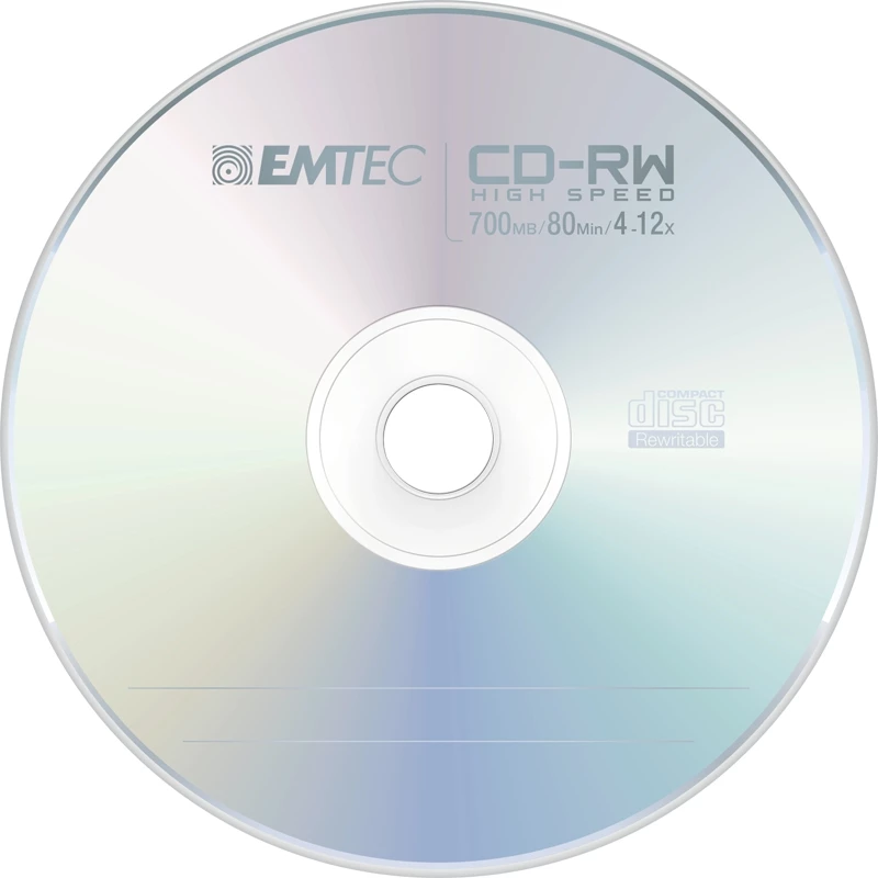 Emtec CD-RW 700MB 4-12x Music Vibes 5 vnt.