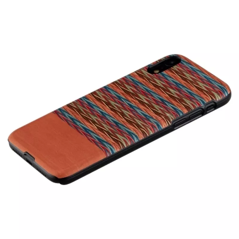 man and wood išmaniojo telefono dėklas iPhone XR — Browny Check Juoda apsauginis galinis dangtelis