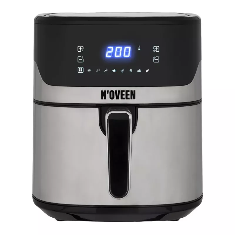 Karšto oro gruzdintuvė NOVEEN AF550 — 6,5 l talpa, 1600 W, iki 200 °C, 8 programos