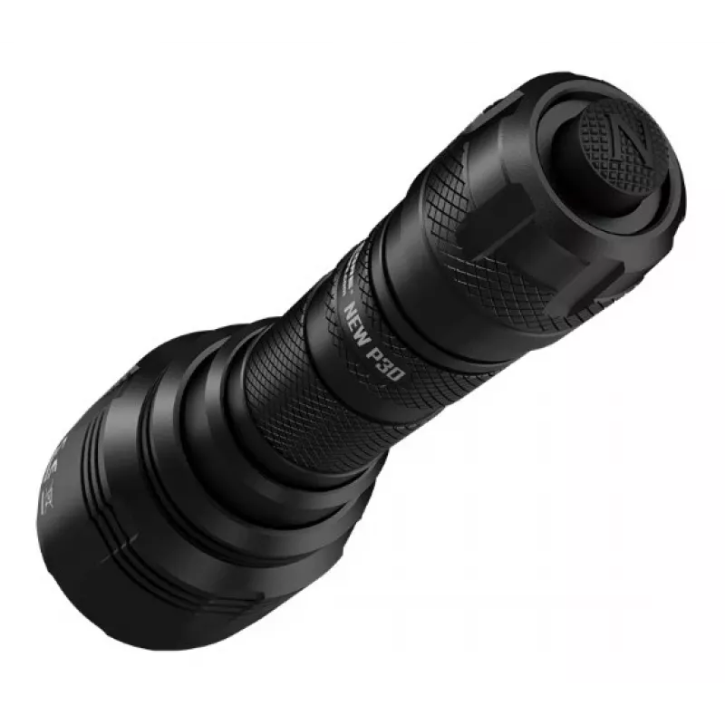 Medžioklinis žibintuvėlis Nitecore NEW P30 — 1000 lm, 5000 mAh, USB įkraunamas, IP68, aliuminis, 155,5 mm, 158,5 g