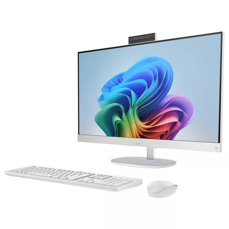 HP „viskas viename“ kompiuteris (pilnas sprendimas) 27-ct2073ng AMD Ryzen AI 7-350 512 GB SSD 16 GB baltas (27-ct2073ng)