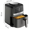 “Tefal Easy Fry Silence EY551HE0” gruzdintuvė, atskira, 5 l, karšto oro gruzdintuvė, juoda, pilka, nerūdijantis plienas