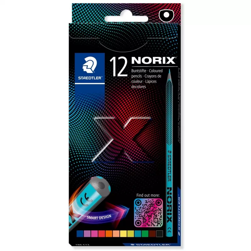 Spalvoti pieštukai Staedtler 186 C12 Asorti spalvos 12 vnt.