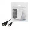 LogiLink AU0048A serijinis laidas juodas 1,5 m USB A DB-9