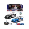Madej R/C policijos automobilis su šviesomis ir atidaromomis durimis — nuotoliniu būdu valdomas modelis