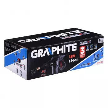 Graphite 58G083 aukšto slėgio plovimo įrenginys Compact Battery 170 l/h Pilka