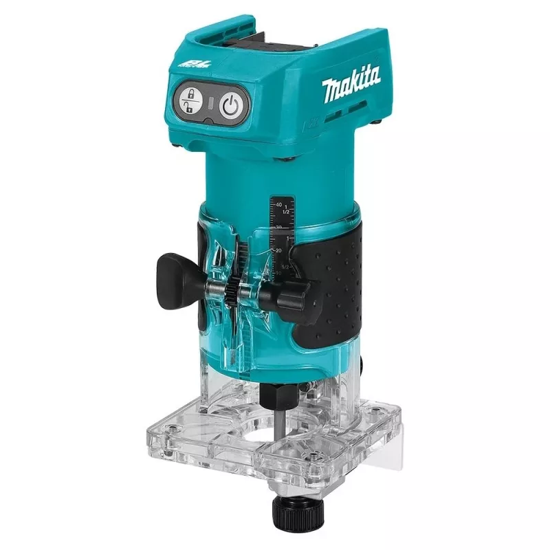 DRT52Z Makita 18V LXT akumuliatorinis belaidis 1/4 colio frezavimo įrankis - tik įrenginys