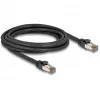 Tinklo kabelis DeLOCK RJ45 Cat.6A U/FTP 3 m juodas