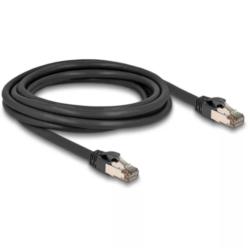 Tinklo kabelis DeLOCK RJ45 Cat.6A U/FTP 3 m juodas