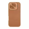 Apsauginis aplanko tipo dėklas Nillkin Qin Prop Leather, skirtas iPhone 16, rudas, su integruotu stovu