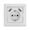 Kištukinis lizdas 2 x USB + CEE 7/3 DeLOCK 11473