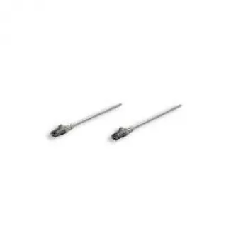 Intellinet tinklo komutacinis kabelis, Cat6, 5 m, pilkas, CCA, U/UTP, PVC, RJ45, paauksuoti kontaktai, neužkabinamas, su apsaugine mova, garantija visam naudojimo laikui