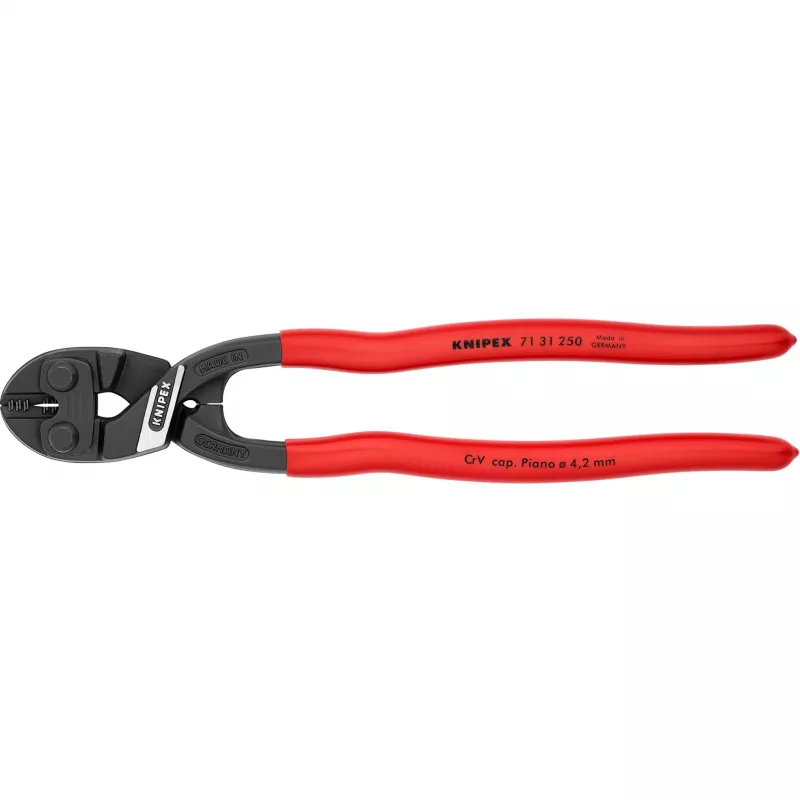 kompaktinės varžtų kirpimo replės CoBolt XL 71 31 250, pjovimo replės raudonos, ilgis 250 mm