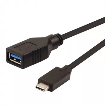 ROLINE USB 3.1 kabelio adapteris, USB Type C - A, ST/BU, OTG, juodas, 0,15 m (11.02.9030)