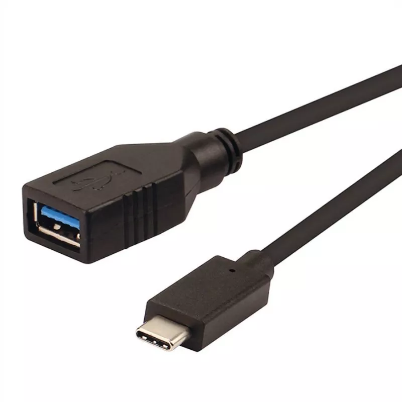 ROLINE USB 3.1 kabelio adapteris, USB Type C - A, ST/BU, OTG, juodas, 0,15 m (11.02.9030)
