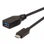 ROLINE USB 3.1 kabelio adapteris, USB Type C - A, ST/BU, OTG, juodas, 0,15 m (11.02.9030)